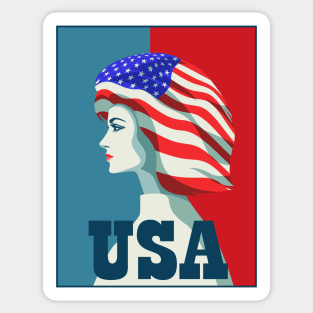 Pop Art America. Sticker